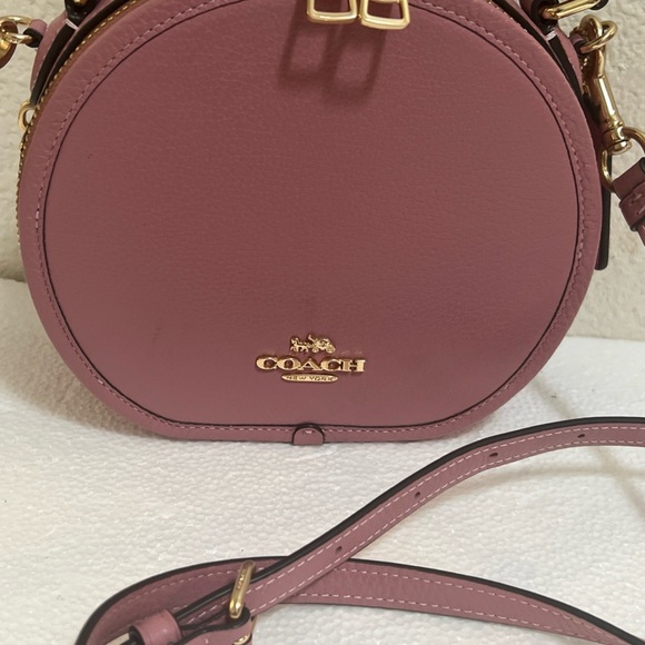 Coach Handbags - Coach Pink Round Crossbody Bag